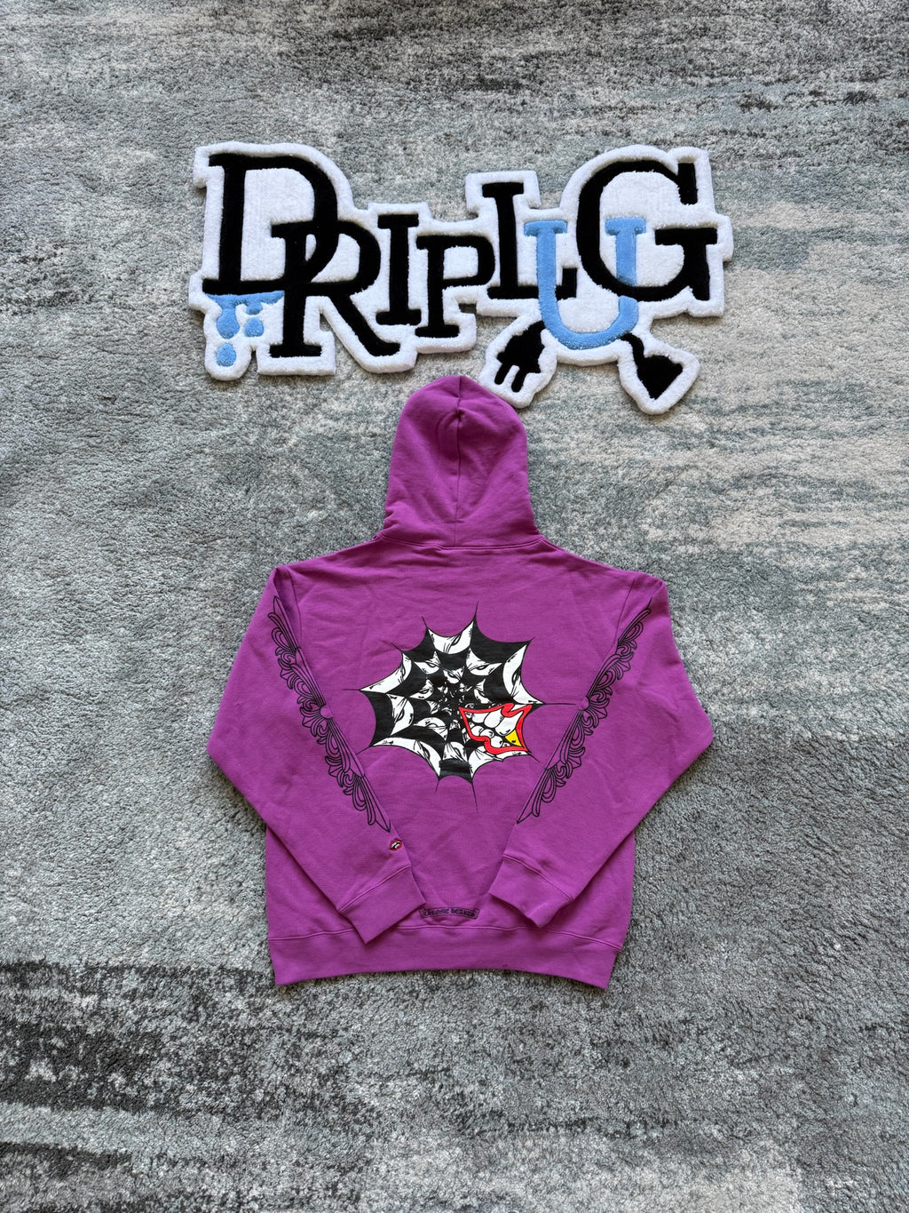 CHROME HEARTS MATTY BOYS HOODIE PURPLE