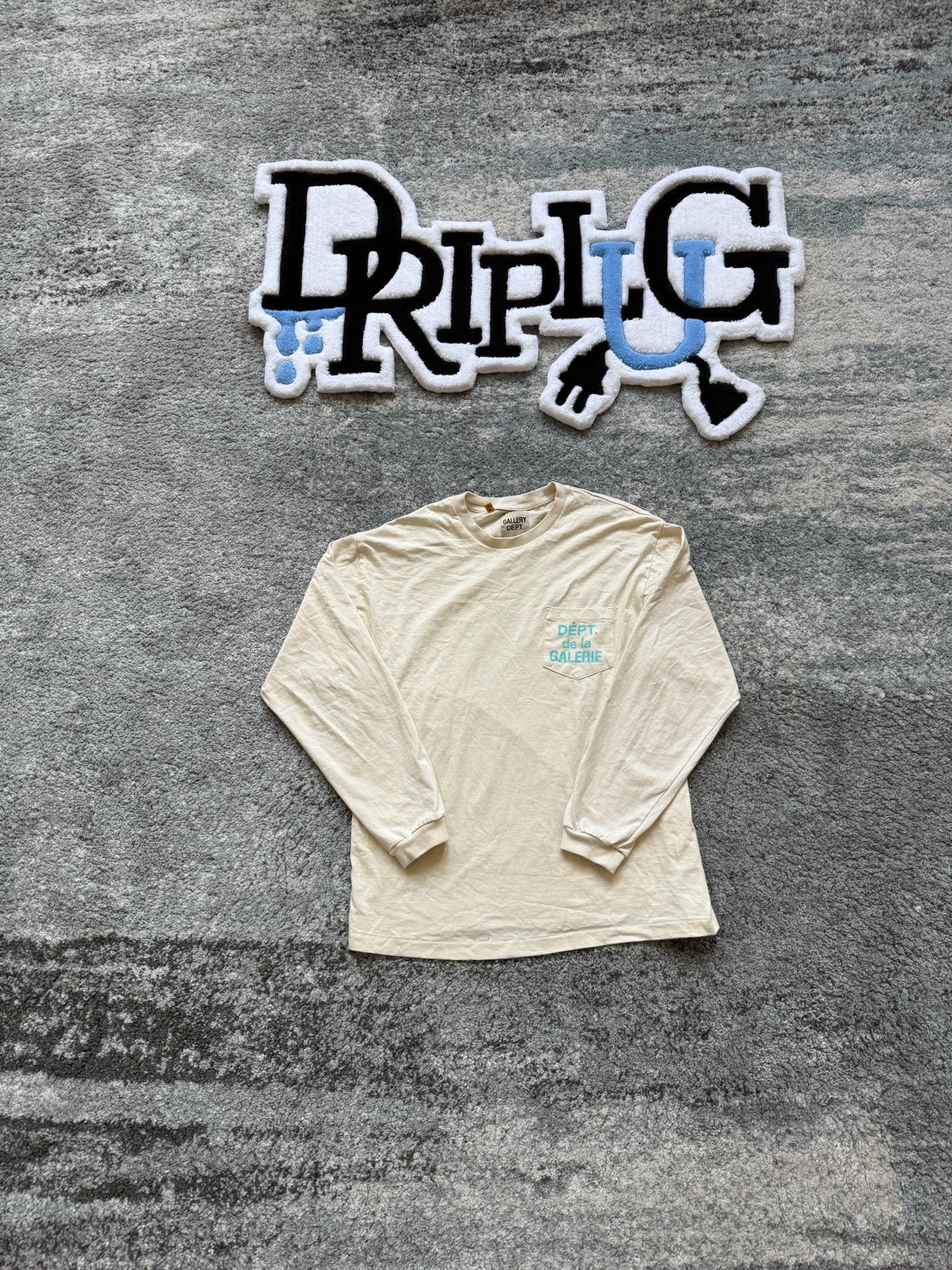 GALLERY DEPT LONGSLEEVE "CREME AND TEAL"