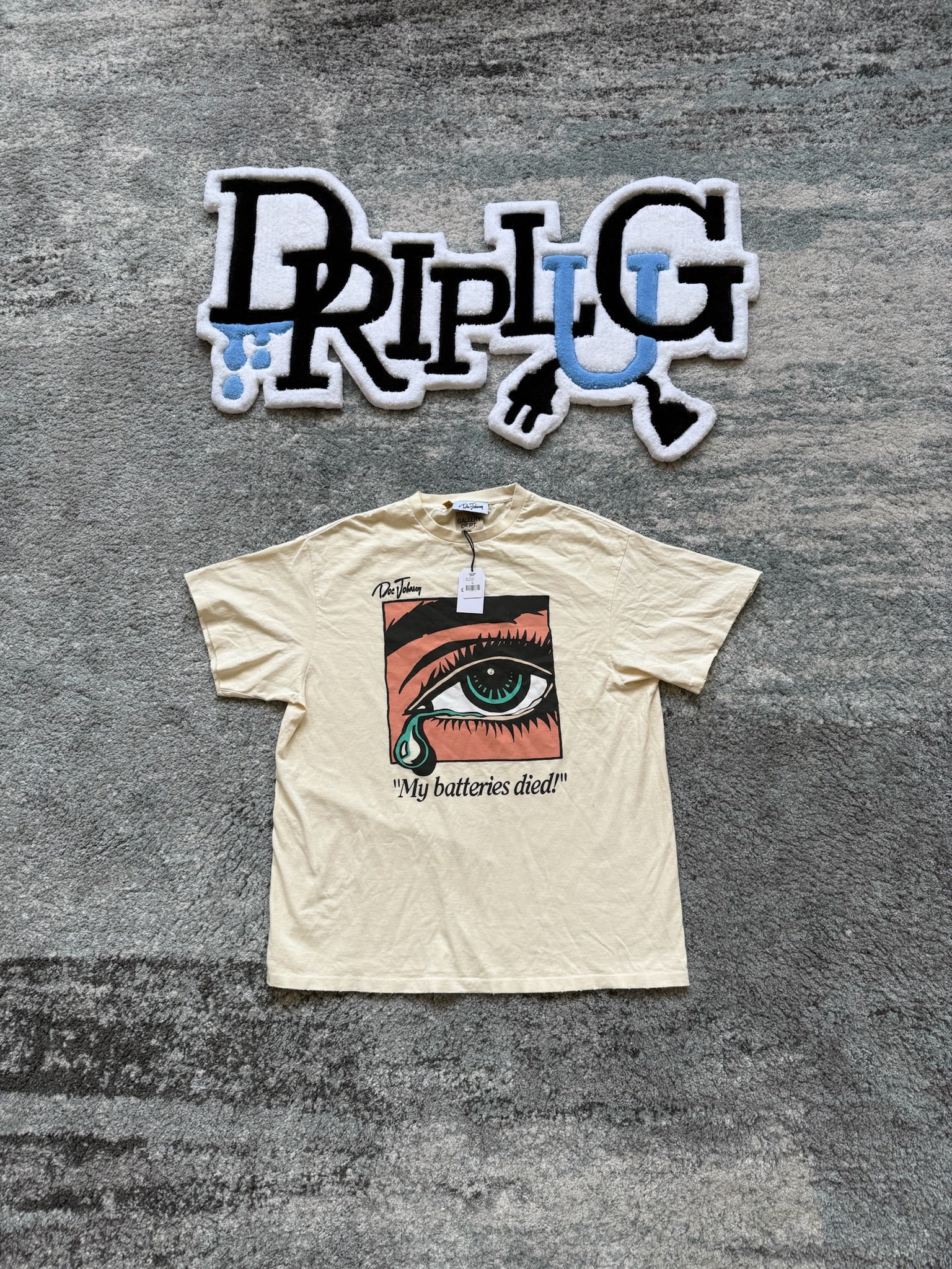 GALLERY DEPT TEE "MY BATTERIES DIED"