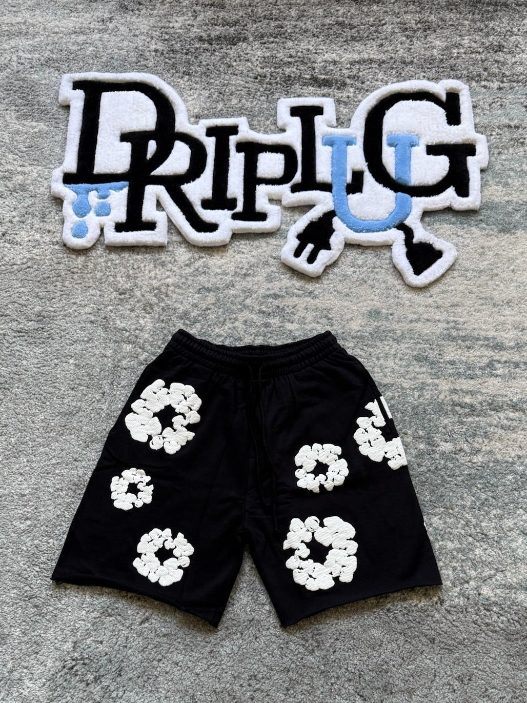 DENIM TEARS BLACK SHORTS