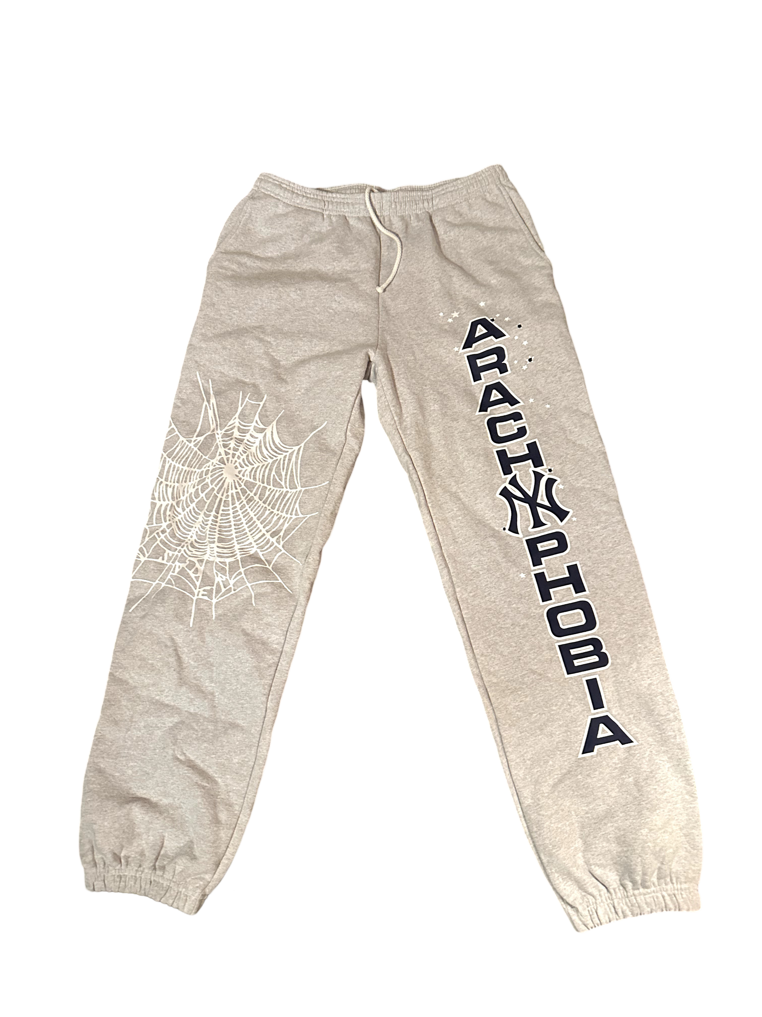 SP5DER SWEATPANTS "ARACHNYPHOBIA GREY"