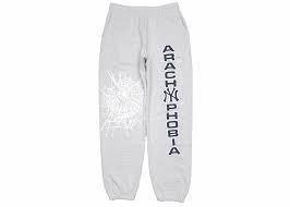 SP5DER SWEATPANTS "ARACHNYPHOBIA GREY"